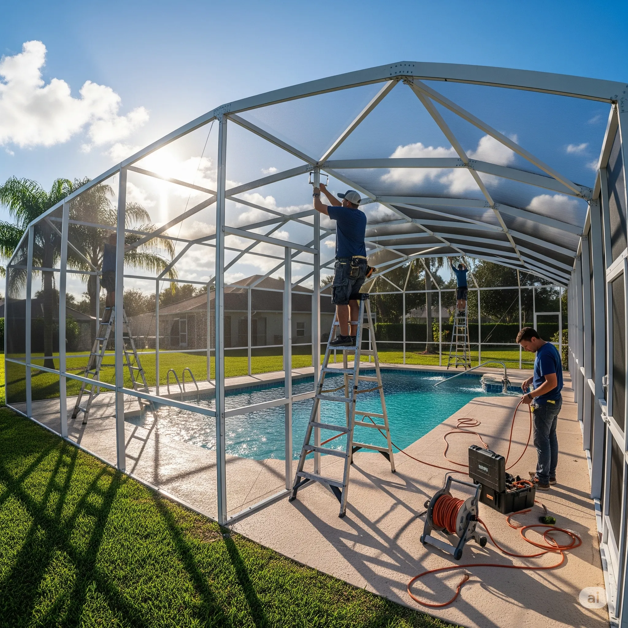 Luxury infinity pool project